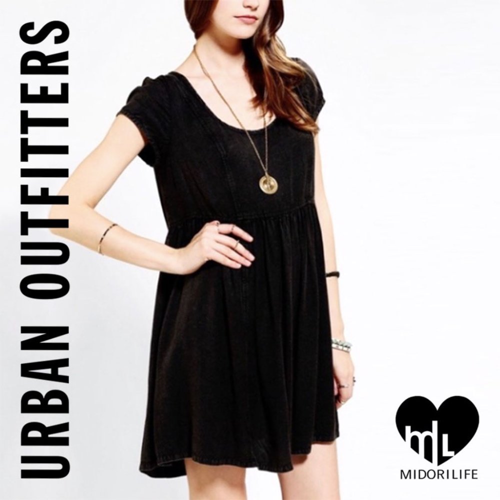 SILENCE + NOISE Lattice Back Babydoll Dress